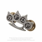 5FDP Five Finger Death Punch Knuckle Duster Pin Badge