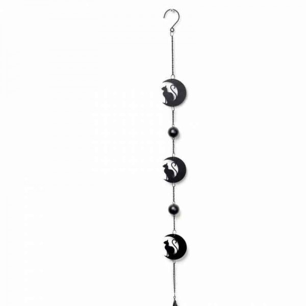 Black Cat and Moon Hanging Decoration