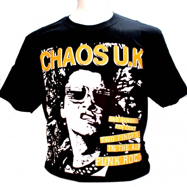 Chaos UK Square Anarcho Punk Rock Band T-shirt