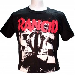 Rancid And Out Come The Wolves Black Square Punk Rock Goth Ska Band T-shirt