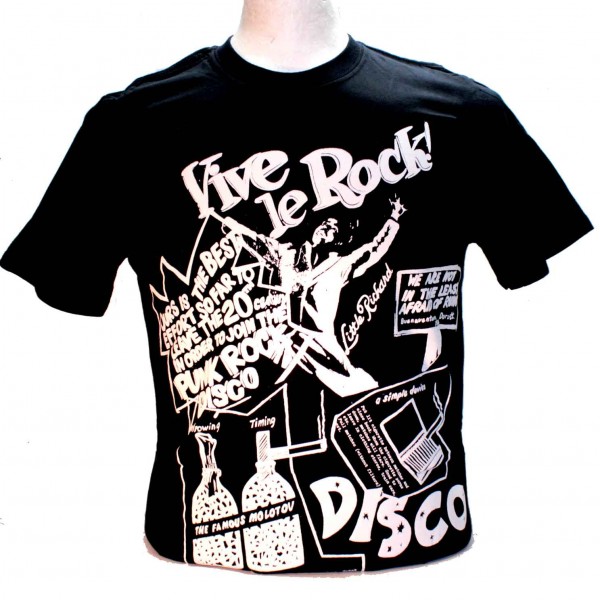 Sex Pistols Vive Le Rock Square Punk Rock Goth Band T-shirt