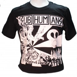Subhumans Black Square Punk Rock Goth Ska Band T-shirt