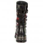 New Rock Boots - M.1020-C20 Red Metallic Boots 45 DAYS CUSTOM MAKE ONLY