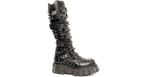 New Rock Boots - M.734-C1 Extreme Stud Strap Tower 45 DAYS CUSTOM 