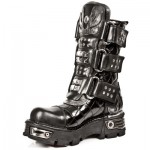 New Rock Boots - M.773-C1 Stud Strap Quilted Reactor 45 DAYS CUSTOM MAKE ONLY