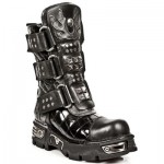 New Rock Boots - M.773-C1 Stud Strap Quilted Reactor 45 DAYS CUSTOM MAKE ONLY