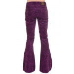 Run and Fly -  Unisex Indie Punk Retro 60s 80s Purple Corduroy Bottom Flares