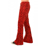 Run and Fly -  Unisex Indie Punk Retro 60s 80s Red Corduroy Bottom Flares
